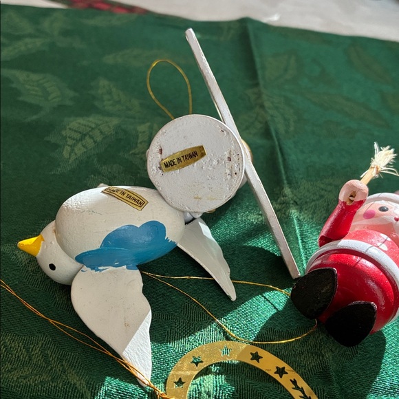 Vintage Hand Crafted Holiday Ornaments Set - Red, White, Gold - Picture 7 of 8